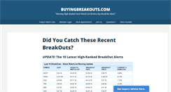 Desktop Screenshot of buyingbreakouts.com