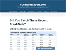 Tablet Screenshot of buyingbreakouts.com